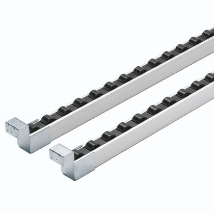 Lean conveyor tracks with rail holder