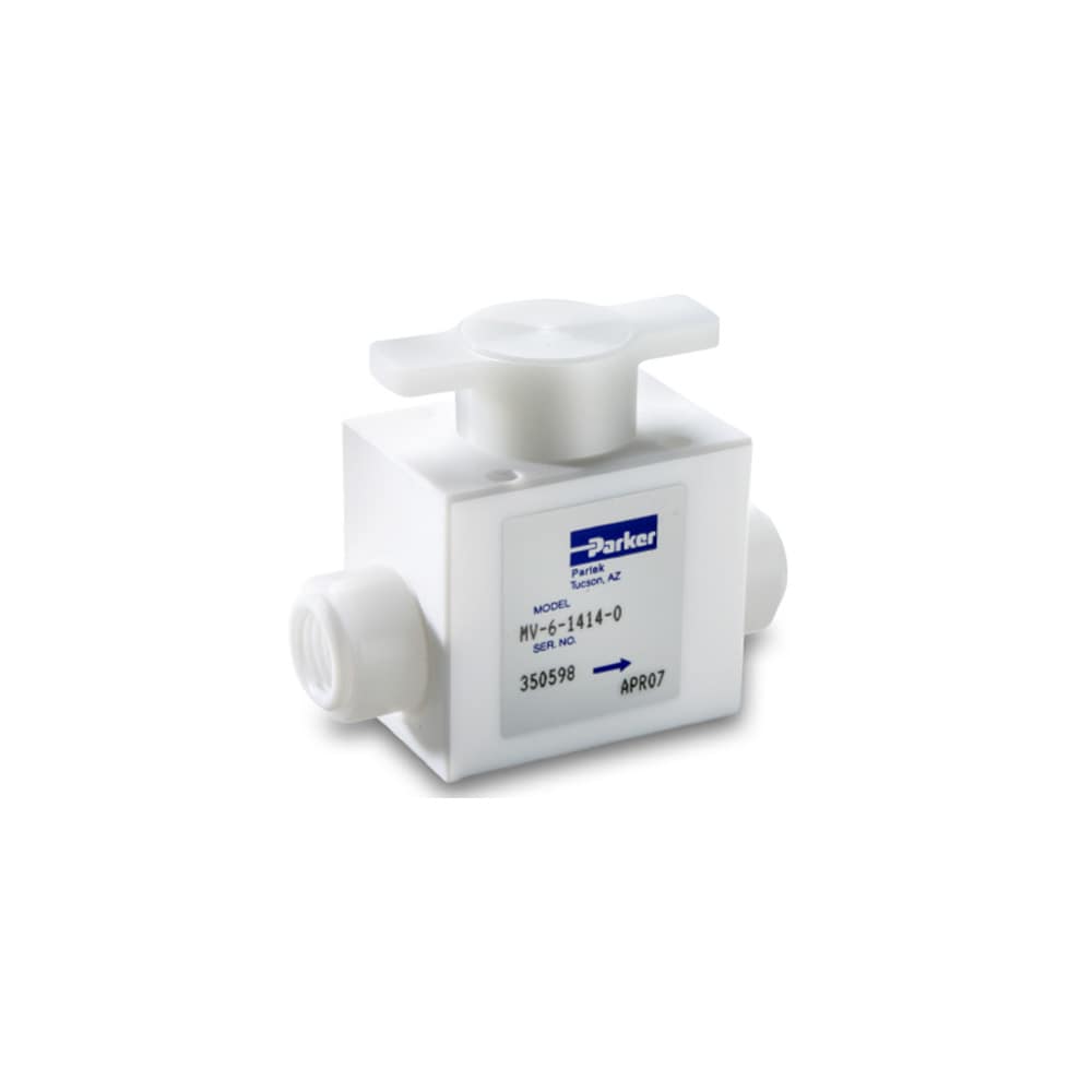  Шаровой кран ручной UHP из ПТФЭ (размеры до 1 дюйма) – серия MV-6 PTFE UHP Manual Ball Valve (sizes up to 1 inch) – MV-6 Series - артикул: MV-6-1414-0