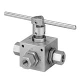 Шаровые краны, 4-ходовые, серия 4B - 10 000 фунтов на кв. дюйм Ball Valves, 4 Way 4B Series - 10,000 PSI - артикул: 4B6S10L8