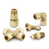  Латунные врезные фитинги Intrulok® без развальцовки Intrulok® Brass Flareless Bite Type Fittings - артикул: 2 BI2-B