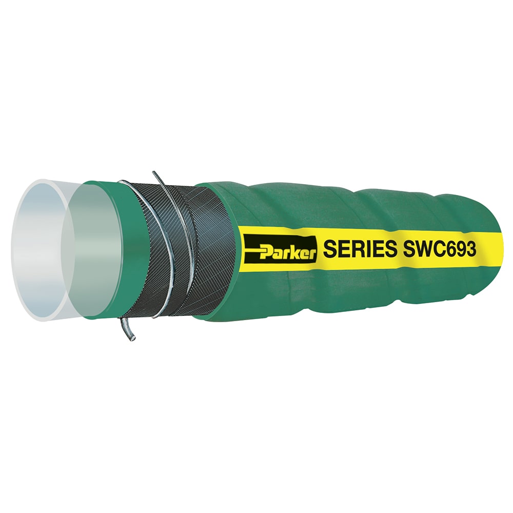  WILDCATTER® ГОФРИРОВАННЫЙ ШЛАНГ ДЛЯ ВСАСЫВАНИЯ ХИМИКАТОВ ИЗ СВМПЭ WILDCATTER® UHMWPE CORRUGATED CHEMICAL SUCTION HOSE - артикул: SWC693-1000