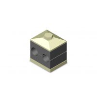 Двойной зажим HRZ 1 A 6,4-6,4 PA ST M BL