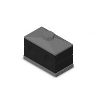 Двойной зажим HRZ 2 A 12,7-15 PP ST M BL
