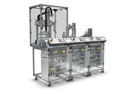 Factory automation device sets/systems Automax 520 - modular Industry 4.0 mechatronics system - overall system, stations 1-3, with pneumatic press - assembled, incl. packaging