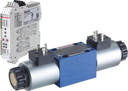 Size 10, symbol W, electrical with external electronics, 24 V DC