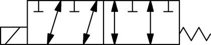6/2 ways/positions flow diverters