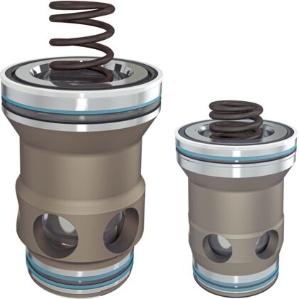 Size 16, bidirectional (A → B, B → A), hydraulically actuated, spool type AD