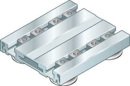 Cam roller runner blocks The cam roller runner block (flat profile) is characterized by the following product features: Format SNS, size 42, aluminum, accuracy economic, load class FN
