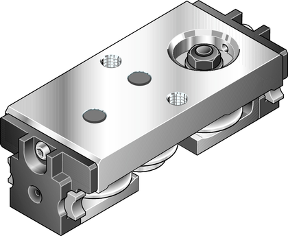 Cam roller runner blocks The cam roller runner block (U-type) is characterized by the following product features: Format SNS, size 20, aluminum, accuracy economic, load class FN