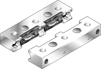 Bearings with adjusting screws The cam roller double bearing is characterized by the following product features: Format SNS, size 52, aluminum, accuracy economic, load class FH