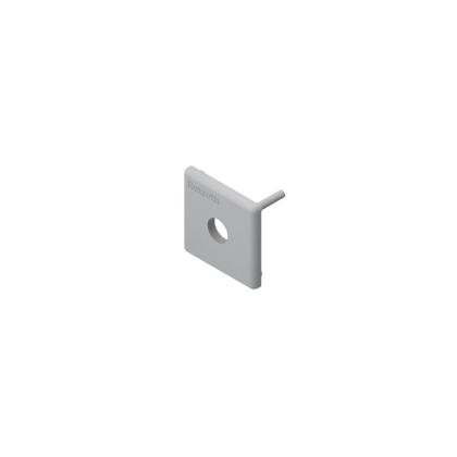 Cover cap with hole 30x30, signal gray