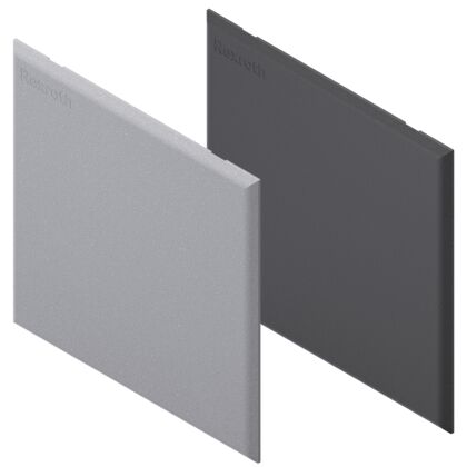 Cover cap 120x120, black ESD