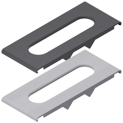 Cable hole Cable hole 120, black ESD