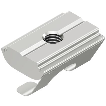 Swivel-in sliding block, with spring groove 10 steel, stainless M5