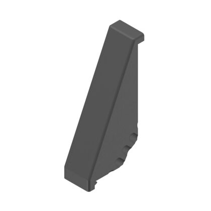 Cover cap for bracket 40/160, black