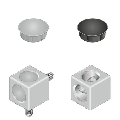 Cubic connector 30/2 set (standard)