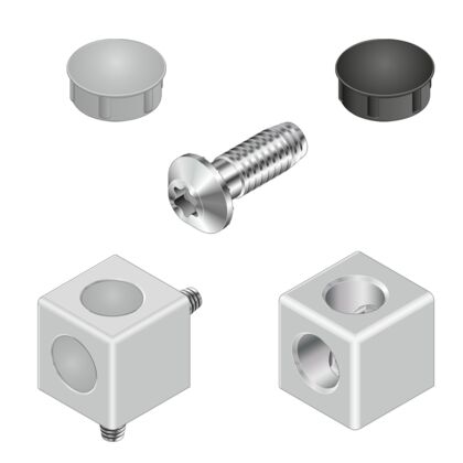 Cubic connector 45/2