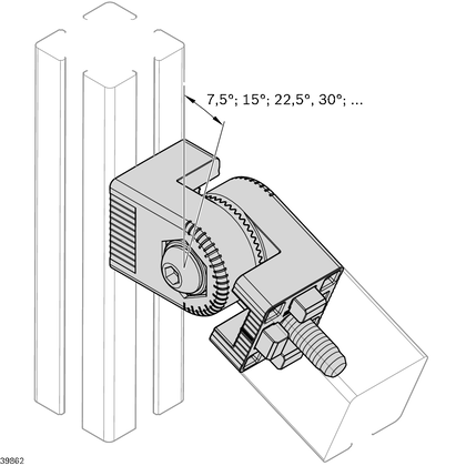 Clamping lever M8 L30