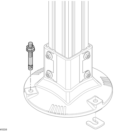 Floor dowel, washer Floor dowel length 95 - артикул: 3842540668