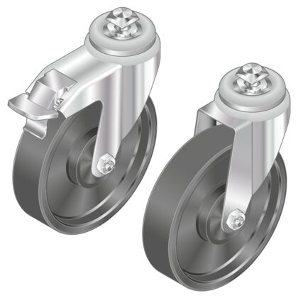 Roller, clean room Castor wheel D125 F ESD Path