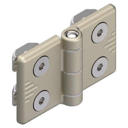 Hinge, aluminum P1=40 P2=40