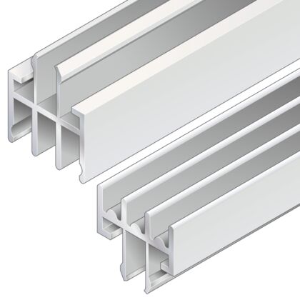 Sliding door profile, bottom L40-3000