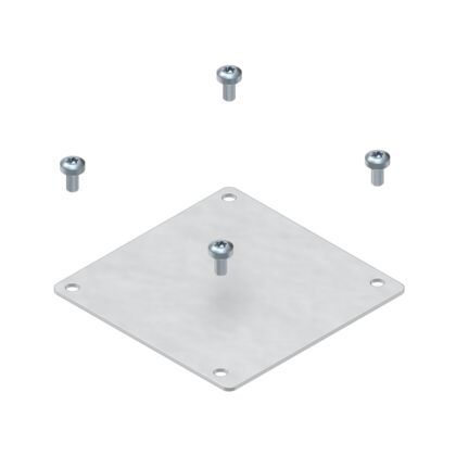 Aluminum cable duct, cover plate Cover plate 80x80
