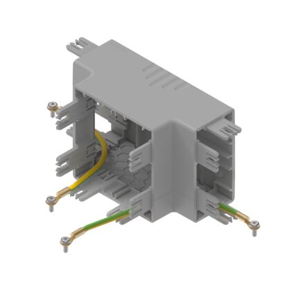 Aluminum cable duct, T-piece cable duct T-piece cable duct 80x80x40