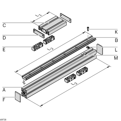 Cam roller guide LF6S, components Cover cap LF6S - артикул: 3842535645