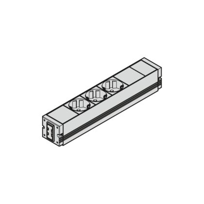Socket strip, switchable output, CH