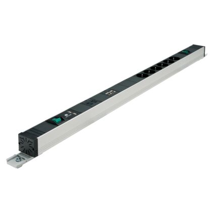 Energy supply, power and network strip Power strip, switchable input, switchable output, D