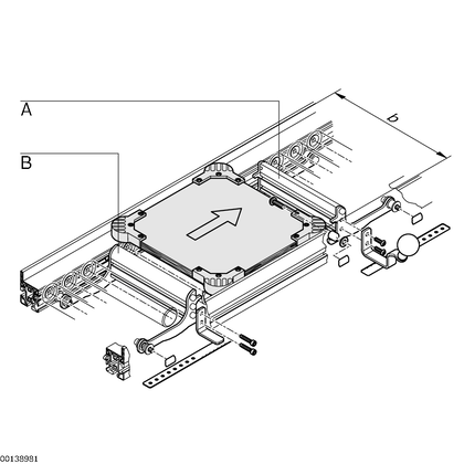 Stop gates and return stop Stop gates EL = 325