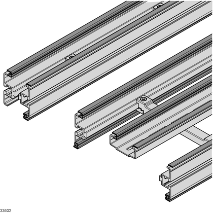 Section AL, sliding rail Slide rail VF<i>plus</i> Steel - артикул: 3842552970