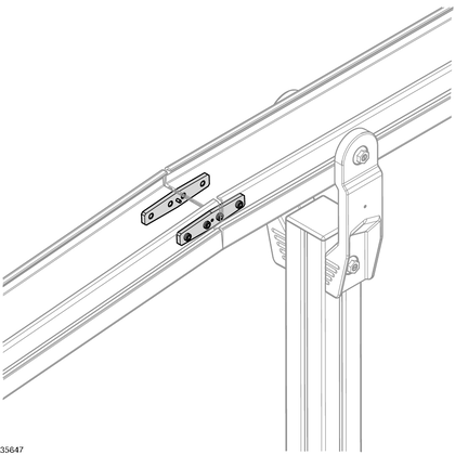 Section AL, profile connector Profile connector ADJ 0-5° SET - артикул: 3842559130