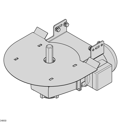 Drive and return unit AL, drive kit The 180° curve wheel (aluminum version) is quickly transformed into a curve wheel drive by using a drive kit. - артикул: 3842998742