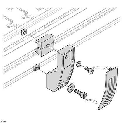 Holder for lateral guides, fixed Holder, fixed set - артикул: 3842527851