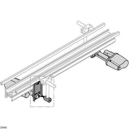 Pneumatically adjustable lateral guide Mounting kit - артикул: 3842547718