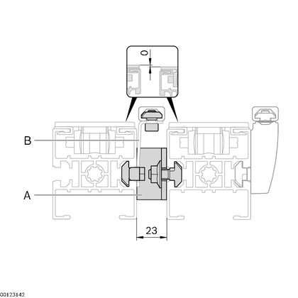 Section connection Lateral guide holder - артикул: 3842532980