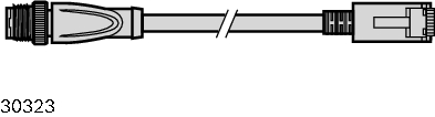 Connection and diagnosis cable Ethernet Cable ID 200/K-ETH RJ - 5M - артикул: 3842410117