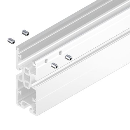 Drilling template for blocking bolts