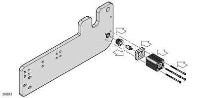 Liftgate LG 2 PN kit for unlocking in the top end position - артикул: 3842549509