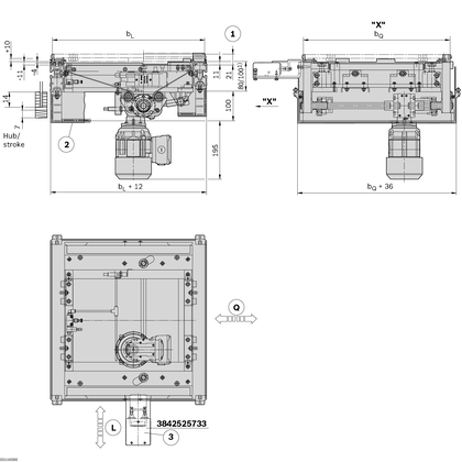 Lift transverse units Lift Transverse Unit HQ 2/U2 - артикул: 3842999843