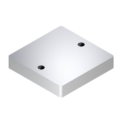 Components of positioning unit PE 2/XP Anvil plate BG 2, b240/l<sub>T</sub>240
