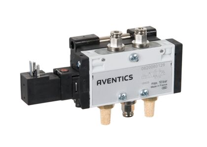 5/2 directional-control valve, electrically operated, G1/8, with spring return