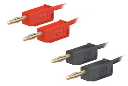 Cable set for command value/actual value measurement, 2 mm/2 mm
