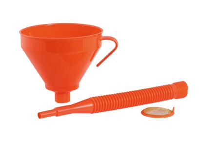 Filling funnel with hose, suitable for all hydraulic workstations