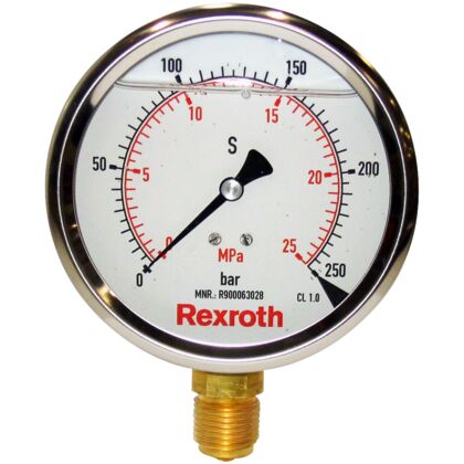 Манометры For measuring and displaying pressure in hydraulic systems - артикул: R901123227