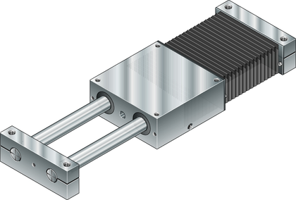 Linear motion slides empty