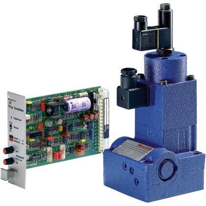 Клапаны регулирования расхода, пропорциональные Size 10, A → B, external amplifier, 24 V DC