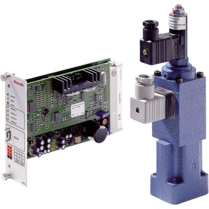 Клапаны регулирования расхода, пропорциональные Size 6, A → B, external amplifier, 24 V DC